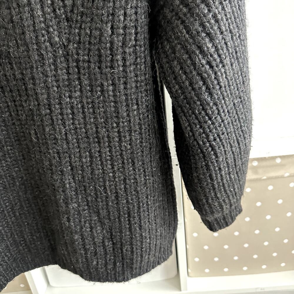 Isabel Marant Etoile Phoebe Chunky Knit Crew Neck Jumper Sweater Black - Picture 4 of 6